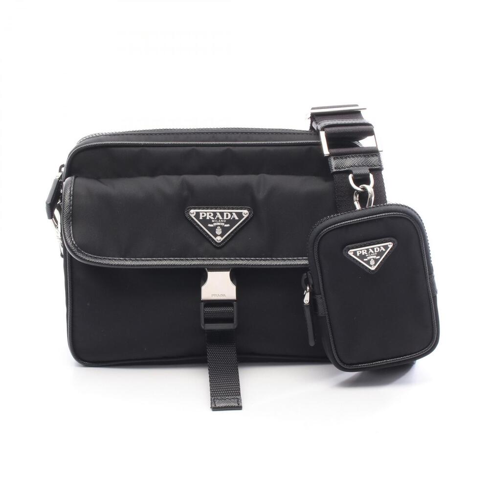 Prada ReNylon Saffiano leather shoulder bag